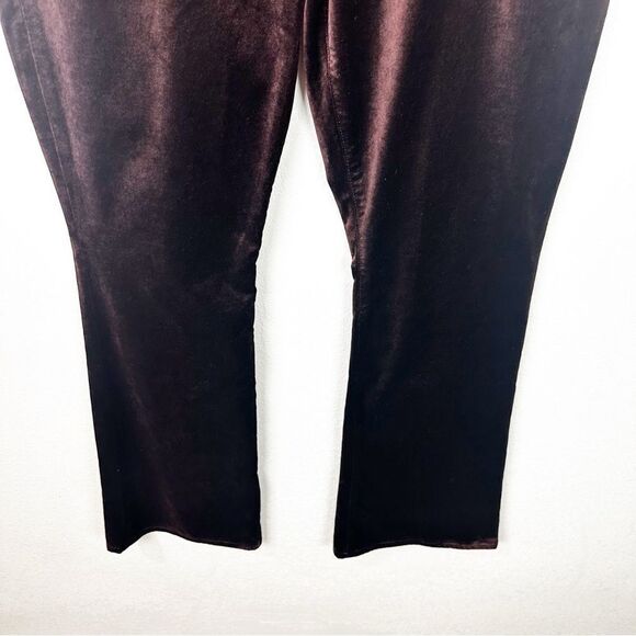 NWT Agolde Nico Velvet Boot in Chocolate Milk Pants Flared Size 32 - Picture 5 of 10